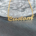 Customized Curvise Letters Name Pendant Necklace - Abrahamallen