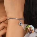 Customized Sunflower Photo Projection Adjustable Bangle - Abrahamallen