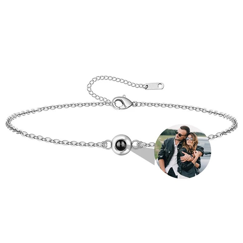 Personalized Slim Photo Projection Bracelet - Abrahamallen