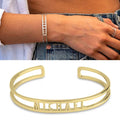 Personalized Name Cuff Bangle - Abrahamallen