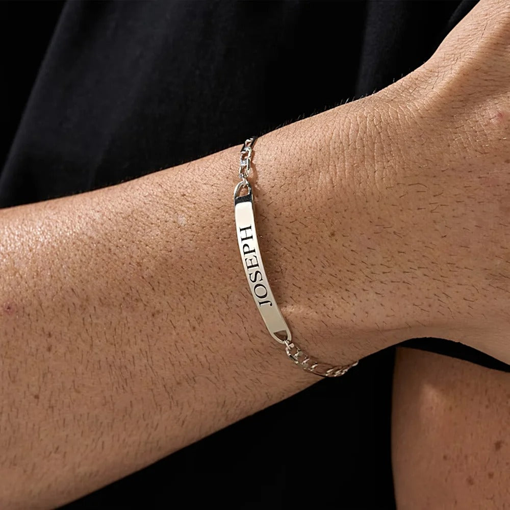 Personalized Name Chain Bracelet - Abrahamallen