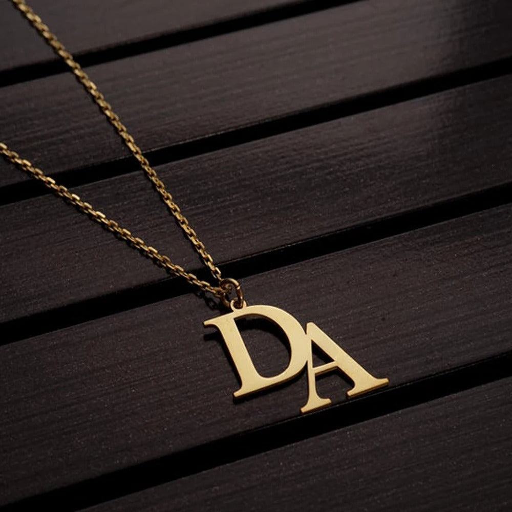 Personalized Initials Pendant Necklace - Abrahamallen