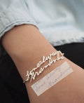 Customized Handwritten Nameplate Bracelet - Abrahamallen