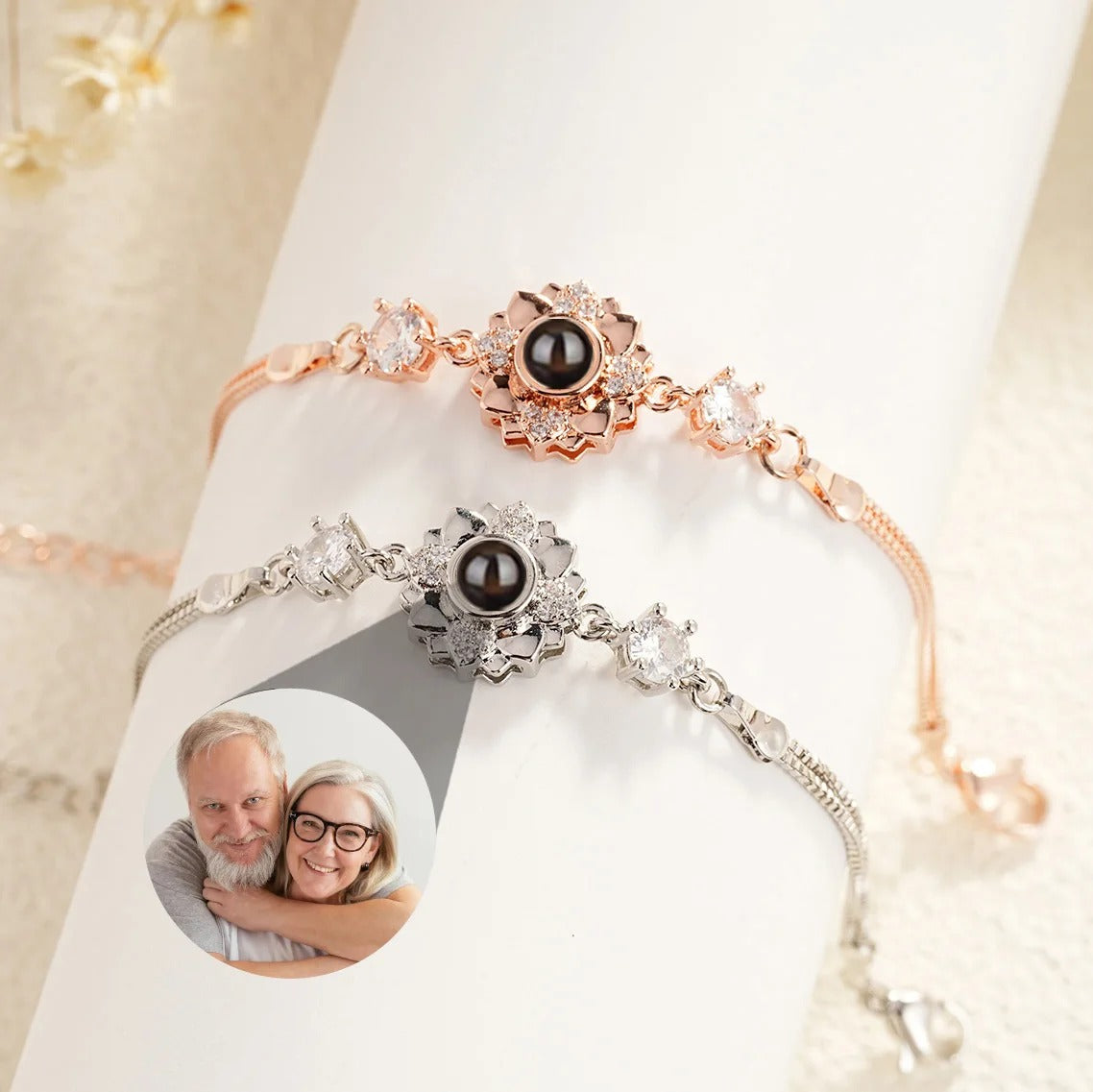 Customized Photo Projection Adjustable Bracelet - Abrahamallen