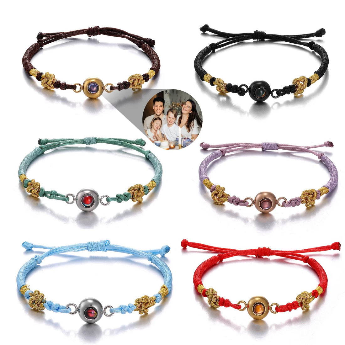 Customized Photo Projection Braided Bracelet - Abrahamallen