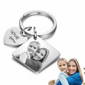 Personalized Photo Engraved Keychain - Abrahamallen