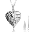 Cremation Memorial Family Urn Keepsake Necklace - Abrahamallen