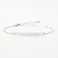 Personalized Messageplate Dainty Bracelet - Abrahamallen