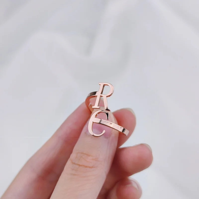 Personalized Initial Ring - Abrahamallen