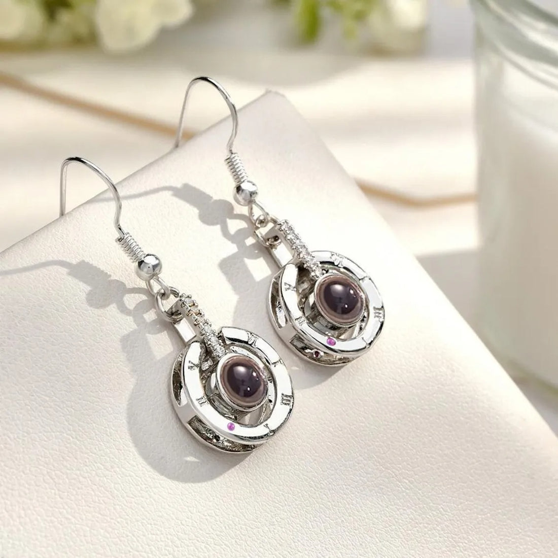 Personalized Photo Projection Earrings - Abrahamallen