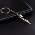 Personalized Engraved Nameplate  Keychain - Abrahamallen