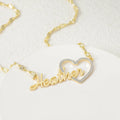 Personalized Name Heart Pendant Necklace - Abrahamallen