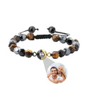 Tiger Eye Natural Beads Photo Projection Bracelet - Abrahamallen