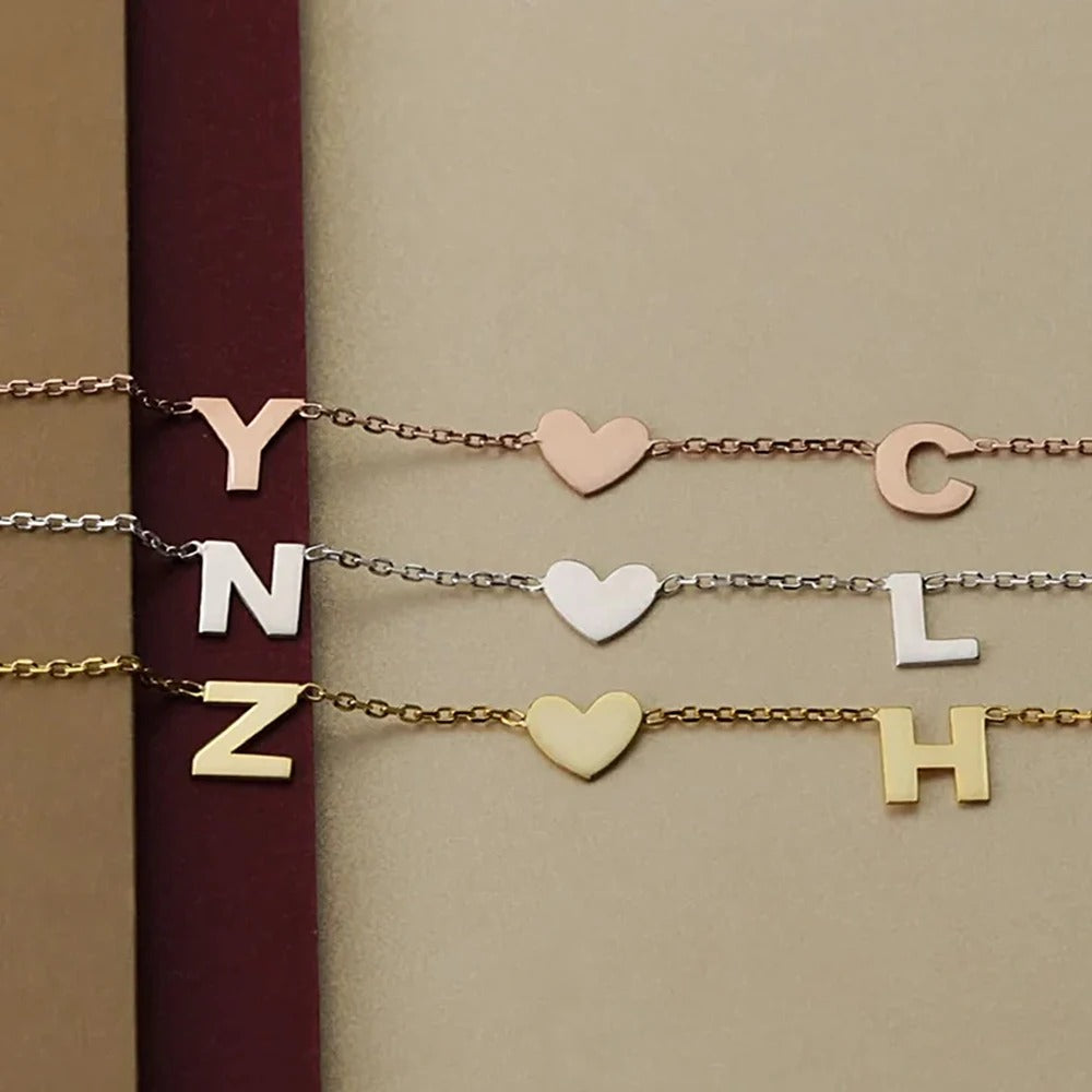 Personalized Initials Chain Bracelet - Abrahamallen