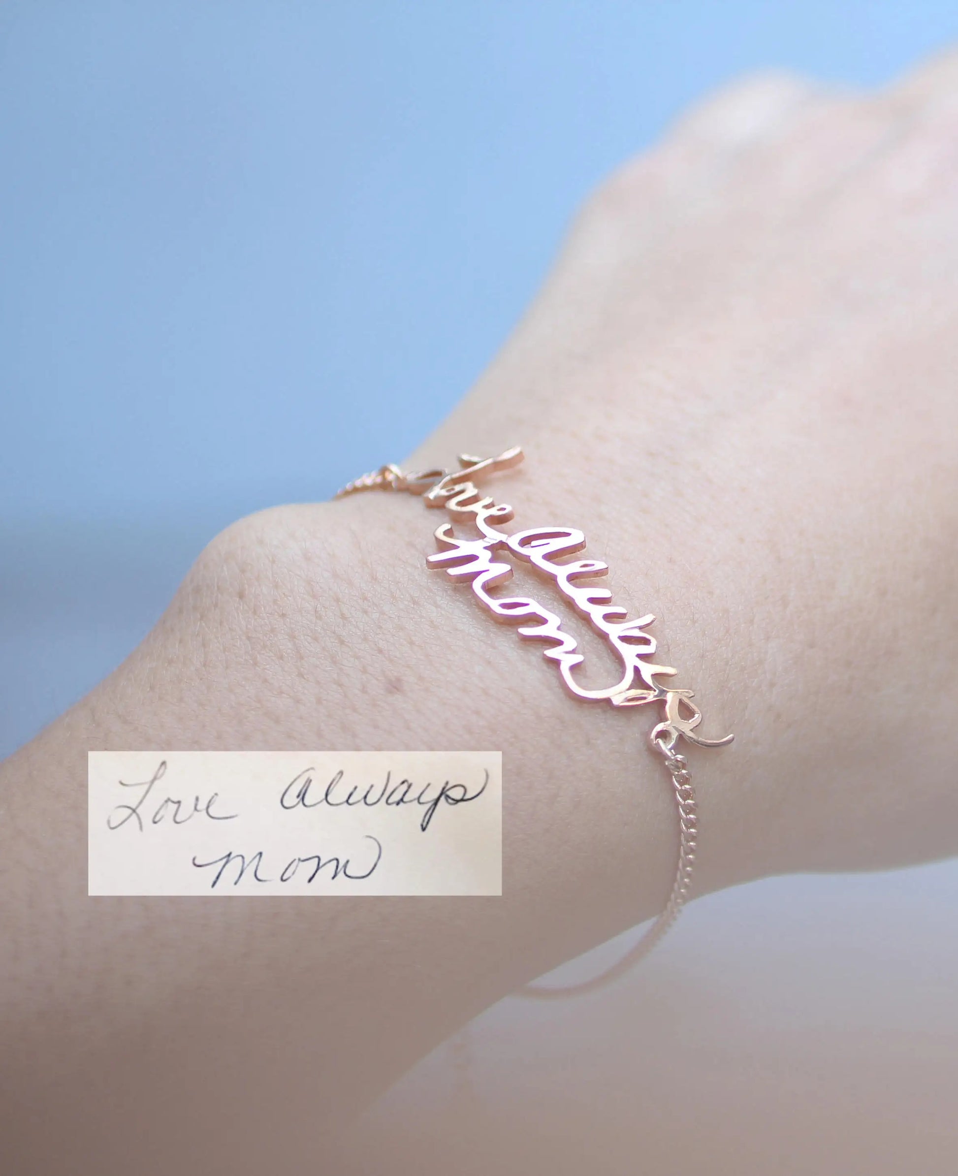 Customized Handwritten Nameplate Bracelet - Abrahamallen