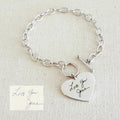 Customized Handwritten Signature Engraveable Message Bracelet - Abrahamallen