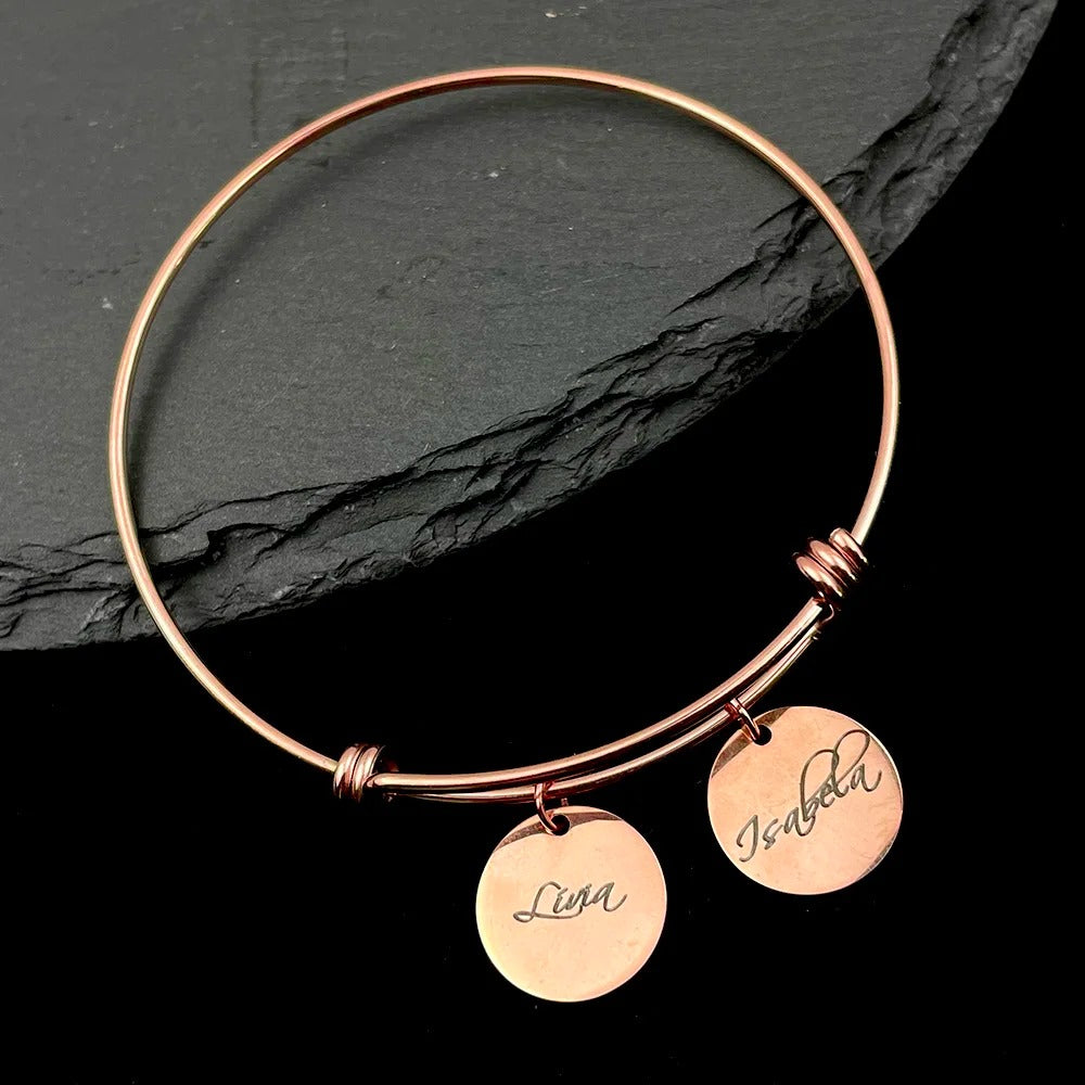 Customized Nameplate Bangle - Abrahamallen