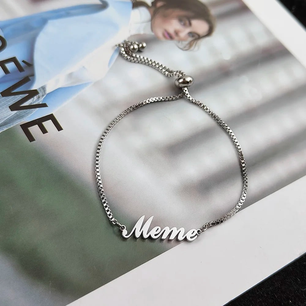 Personalized Name Chain Bracelet - Abrahamallen