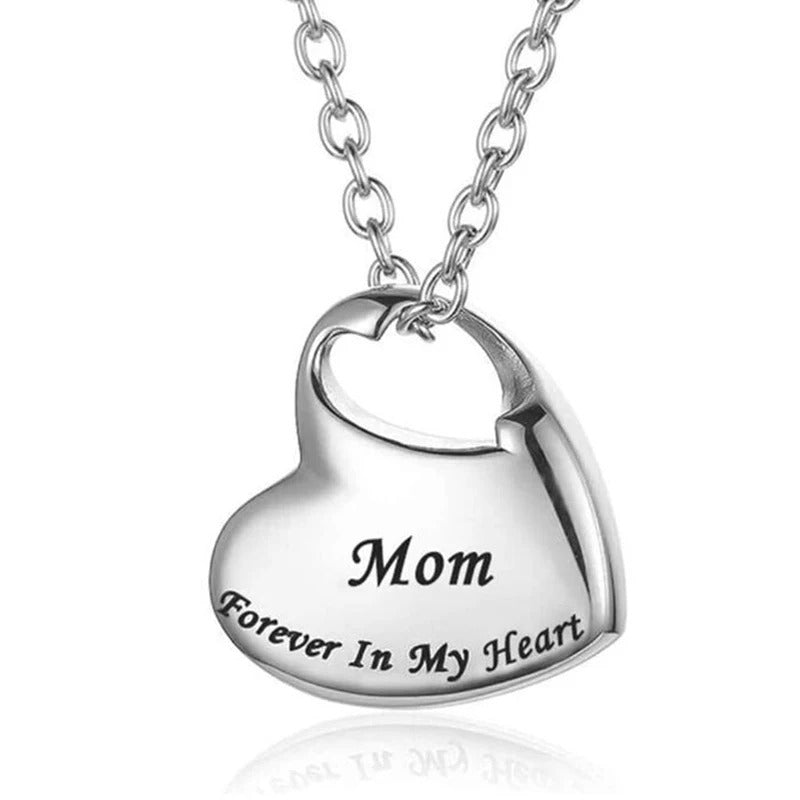 Personalized Cremation Urn Heart Locket Keepsake Necklace - Abrahamallen