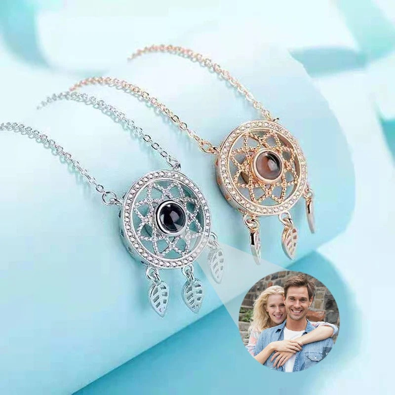 Projection Personalized Photo Pendant Necklace - Abrahamallen