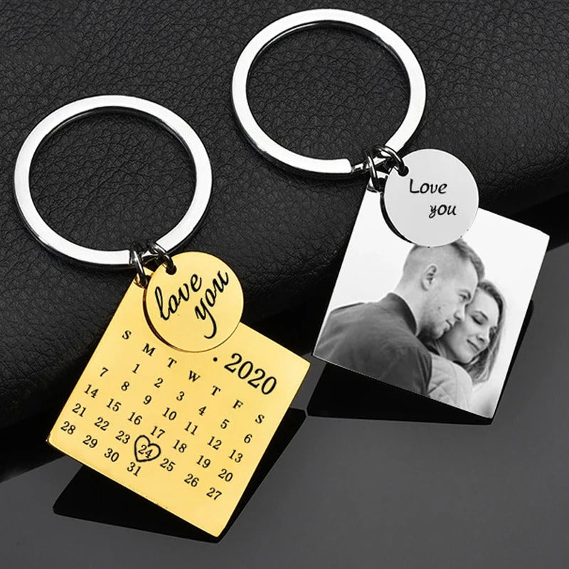 Personalized Photo Engraved Keychain - Abrahamallen