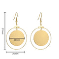 Personalized Round Shaped Hoop Earrings - Abrahamallen