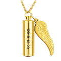 Cremation Urn Cylinder Vial Keepsake Necklace - Abrahamallen