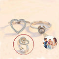 Personalized Photo Projection Heart Ring - Abrahamallen