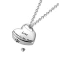 Personalized Cremation Urn Heart Locket Keepsake Necklace - Abrahamallen