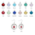 Personalized 2 Birthstone Earrings - Abrahamallen