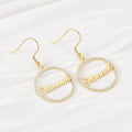 Personalized Name Hoop Earrings - Abrahamallen