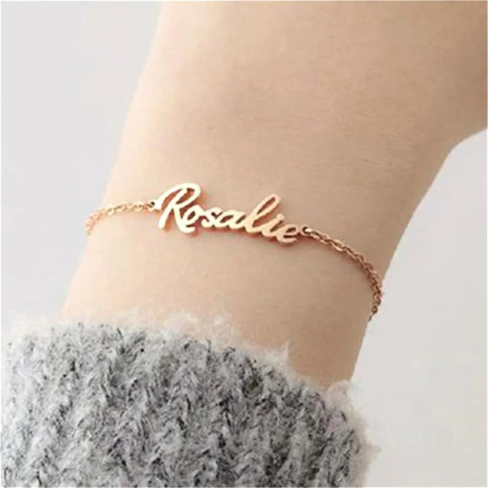 Personalized Name Chain Bracelet - Abrahamallen