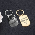 Personalized Daddy's Message Keychain - Abrahamallen