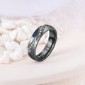 Personalized Inscription and Birthstone Couple's Rings - Abrahamallen