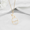 Personalized Double Butterfly Pendant Necklace - Abrahamallen