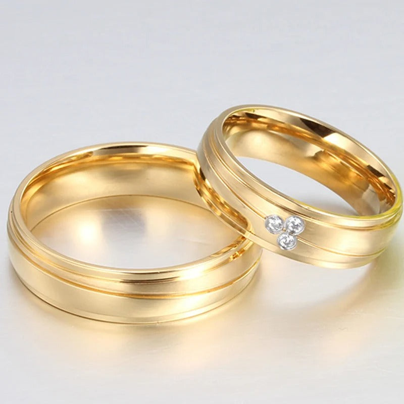 Personalized Inscription Couple's Rings - Abrahamallen