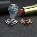 Personalized Photo Projection Adjustable Rings - Abrahamallen