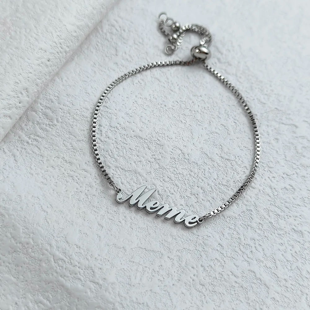 Personalized Name Chain Bracelet - Abrahamallen