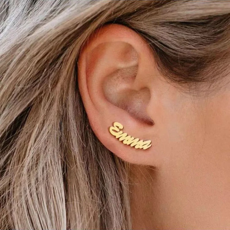 Personalized Name Earrings - Abrahamallen