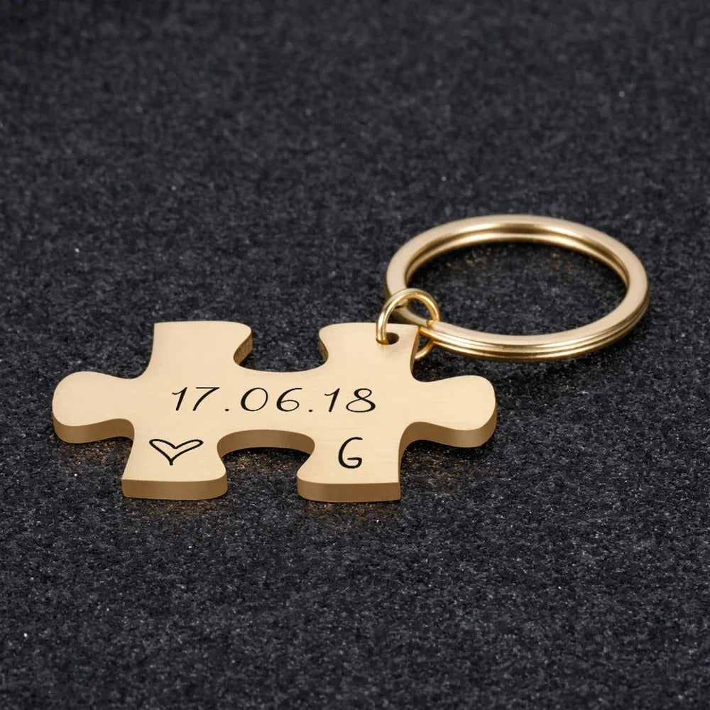 Personalized Couple's Engraved Anniversary's Keychains - Abrahamallen