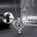 Projection Personalized Photo Heart Pendant Necklace - Abrahamallen