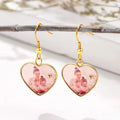 Personalized Heart Shaped Fish Hook Earrings - Abrahamallen