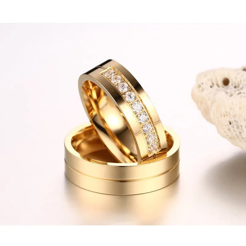 Personalized Inscription Couple's Rings - Abrahamallen