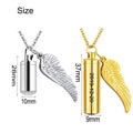 Cremation Urn Cylinder Vial Keepsake Necklace - Abrahamallen