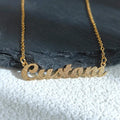 Customized Curvise Letters Name Pendant Necklace - Abrahamallen