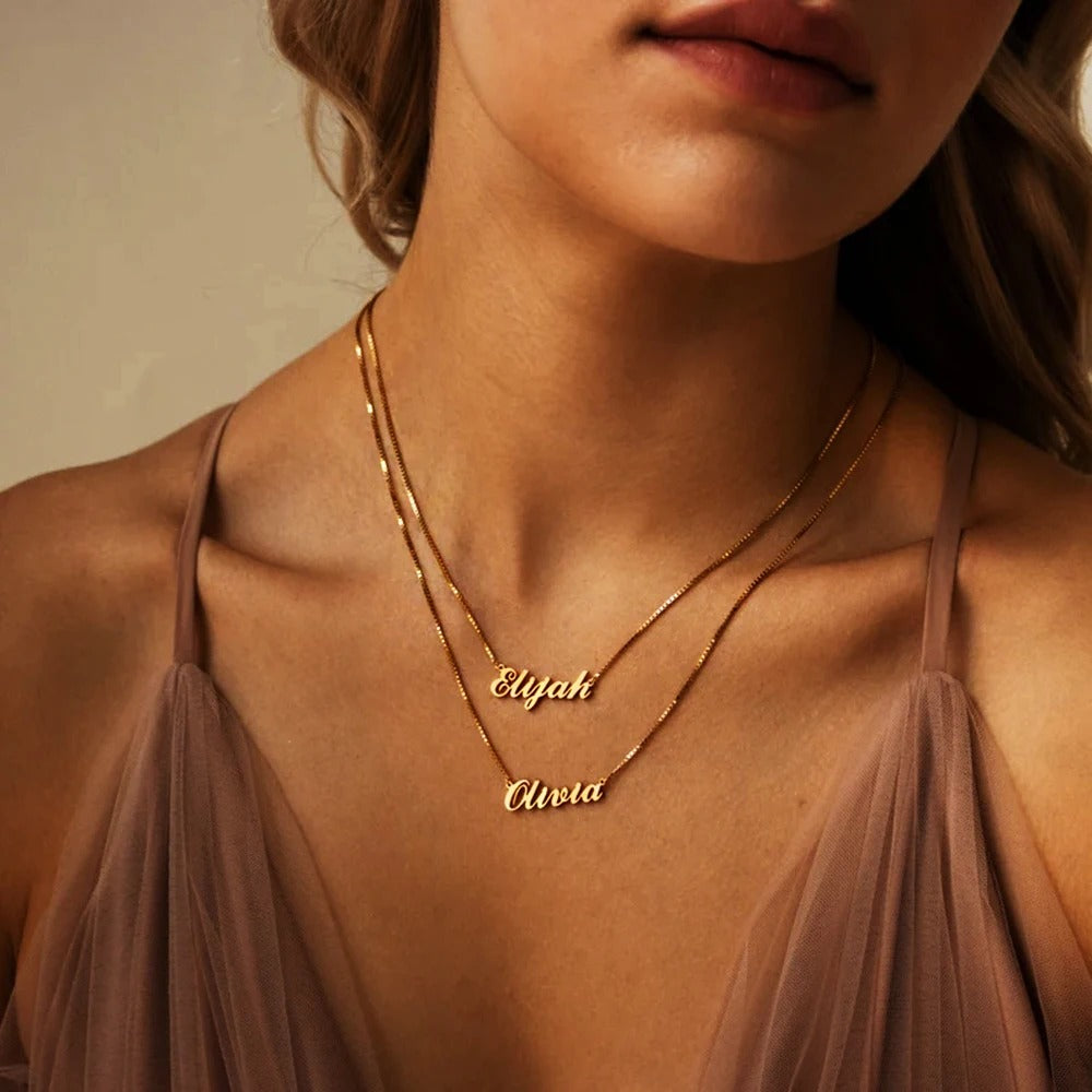 Personalized Name Pendant Exquisite Necklace - Abrahamallen