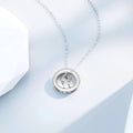 Customized Engraveable Message and Initial Pendant Necklace - Abrahamallen