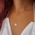 Customised Initial Heart Pendant Necklace - Abrahamallen