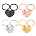 Personalized Engraved Couple's  Keychain - Abrahamallen