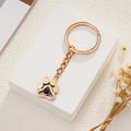 Personalized Projection Dog Paw Keychain - Abrahamallen